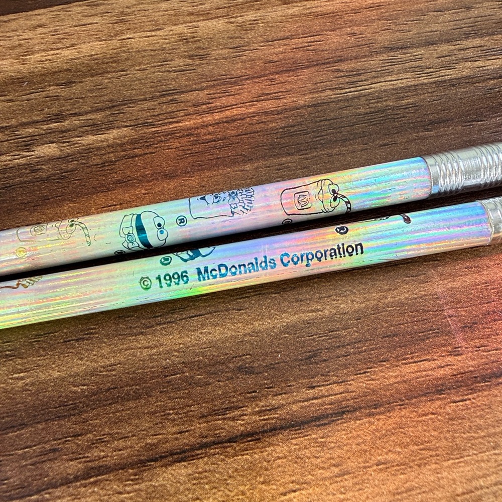 1996 McDonald's Holographic Collectible Pencils